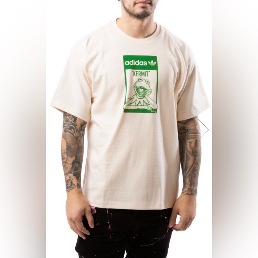 adidas Originals x Disney UNISEX T-shirt with Kermit the Frog Large L